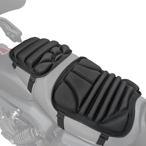Lot de 2 Coussins de siège de Moto, 3D, Respirants, Absorbant Les Chocs, pour Les Longs trajets, Les débutants, Les Routes de Montagne, Les conducteurs (1/5)