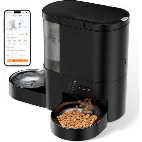 7L Automatic Cat Food Dispenser and Water 2 in 1, WiFi 5G App (1/5)