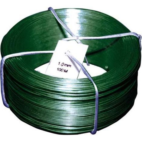 Fil de fer PVC vert 1.4/0.9 mm x 50 m