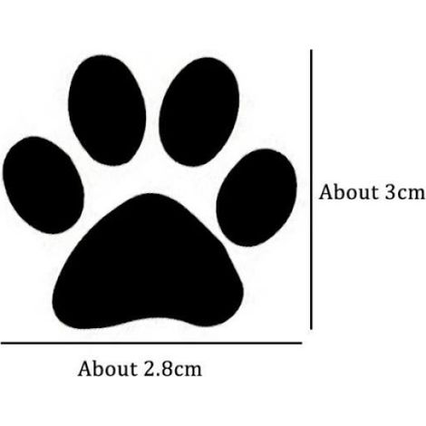 Autocollant d'empreinte de patte de chat de voiture, autocollant d'empreinte d'animal 3D, crème solaire, étanche (1/4)