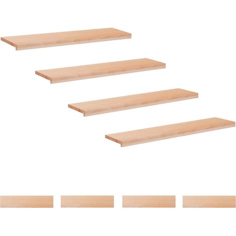 Marches d'escalier 8 pièces 110 x 30 x 2 cm Naturel vidaXL
