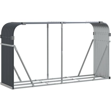 Kaminholzunterstand Anthrazit 180x45x100 cm Verzinkter Stahl vidaXL (1/5)