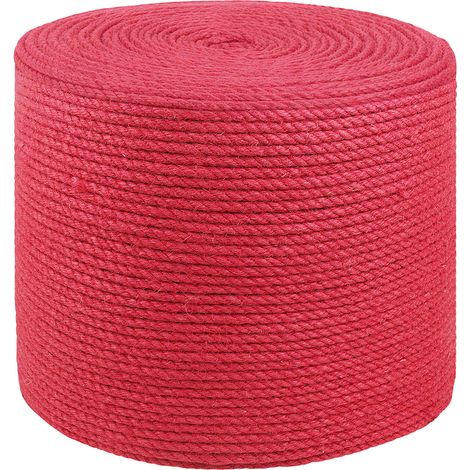 Corde en Jute Rouge Jute 100% Tossa vidaXL
