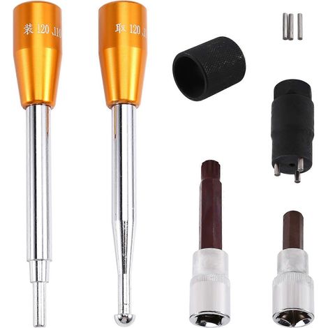 Kits d'outils de démontage des injecteurs Common Rail diesel, outil de retrait des écrous et des joints toriques pour Bosch et Denso (1/5)