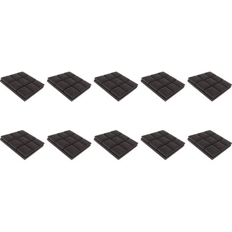 10 panneaux acoustiques en mousse pour studio, cales insonorisantes, matériaux d'absorption acoustique élevée (1/5)