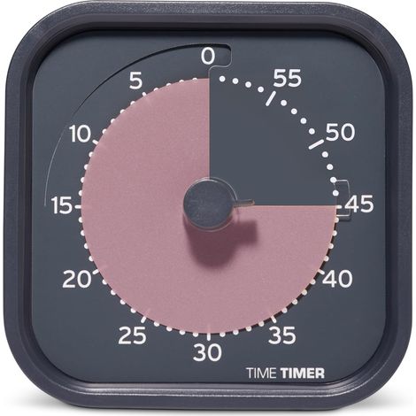 Metallic Series - Minuteur visuel de 60 Minutes pour ADHD, Adultes, étudiants, et Pomodoro avec Fonctionnement Silencieux (Metallic Storm) (1/5)