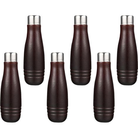 Manche en Bois pour Lime 6pcs Poignée Résistante aux Chocs Facile à Transporter pour Outils de Sculpture Bois et Travail (1/5)