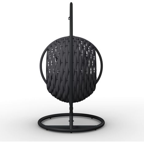 Mömax Hängesessel Mira Dunkelgrau Outdoorstoff/Metall/Kunststoff (1/5)