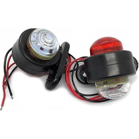 2 feux arrière à LED pour remorque/camion : feu stop, clignotant, feu de signalisation, 12-24 V (1/4)