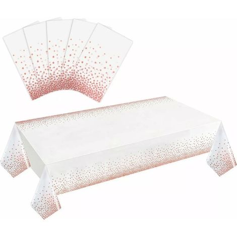 Lot de 5 nappes rectangulaires imperméables et résistantes à l'huile, décoratives pour la cuisine et la salle à manger. (1/5)