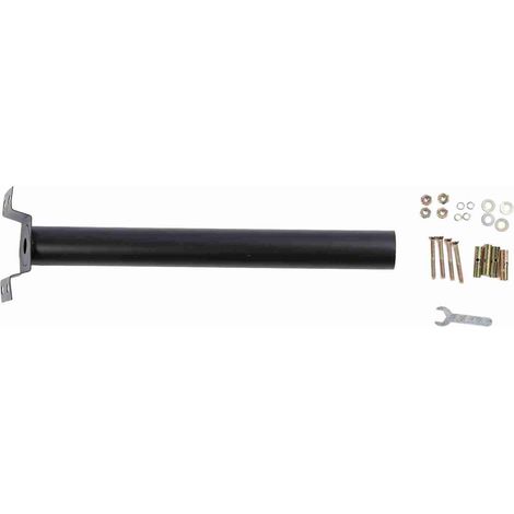 Poteau de Lumière Extérieur Support Murale - Noir 50cm, Conçu pour Lampes Solaires, Installation Facile avec Accessoires Inclus