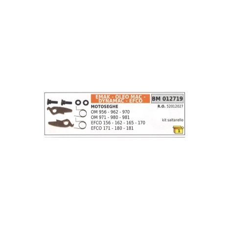 Kit saltarello avviamento compatibile EMAK  - OLEOMAC motosega 956 - 962 - 970
