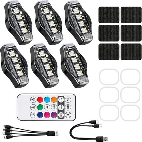 Feux Clignotants Rechargeable LED Sans Fil Anti-Collision Étanche (1/5)
