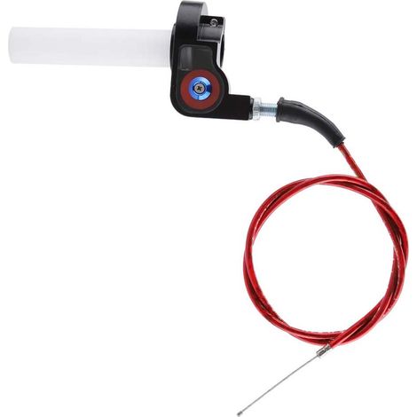 Schnellgasgriff mit Kabel für Motorräder von 50–250 cm³, ergonomischer Lenker, Ersatzteilset, schwarz, universell (1/5)