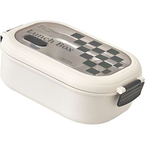 Récipient repas 2 compartiments isotherme acier inoxydable boîte à bento étanche portable avec grille pour école bureau (1/5)