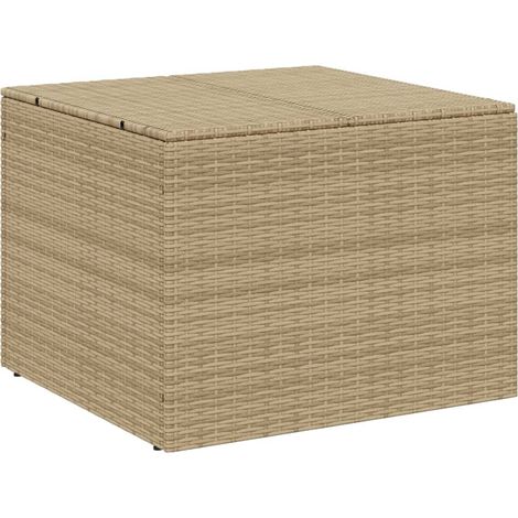 vidaXL Contenitore da Giardino Beige Misto 291L in Polyrattan