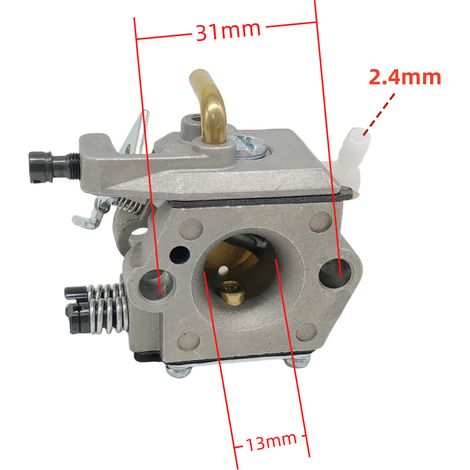 Der Vergaser ist geeignet für die Zweitakt-Kettensägenmotoren 024AV, 026, MS240, MS260, WT-194, WT-403A und 909-120.