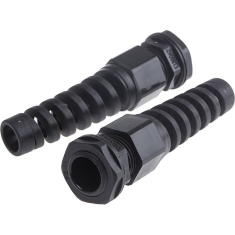 Presse-étoupe PG11 en Nylon 66 pour câble de 5mm à 10mm, avec contre-écrous, IP68 ( Prix pour Paquet de 10 )