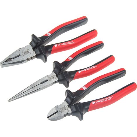 Jeu de pinces RS PRO, L. (hors tout) 300 mm, 3 pièces ( Prix pour 1 ) (1/3)