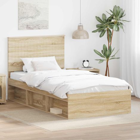 Estructura de cama  100 x 200 cm Madera de pino macizo