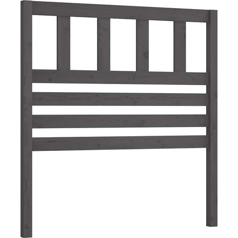 Maison Exclusive - Cabecero de cama madera maciza de pino gris 96 (1/5)
