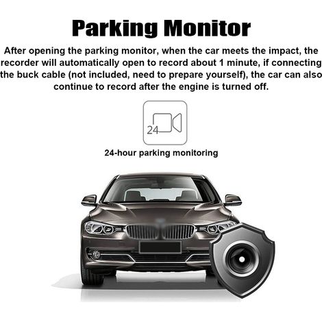 Registratore audio per auto 2 in 1 e diffusore di aromaterapia, dash cam 1080P WDR con visione notturna grandangolare a 170°. (1/4)