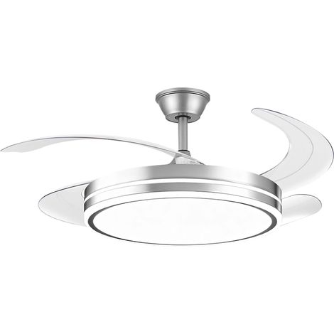 Ventilador de techo retráctil con luz LED y temporizador (1/5)