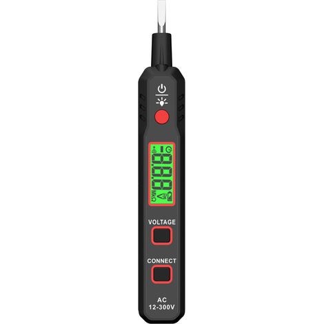 Testeur de tension AC sans contact 12-300V, stylo détecteur électrique, outil polyvalent pour électriciens, 1 pièce