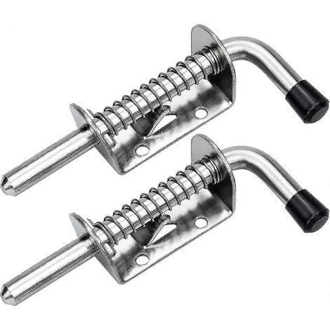 Lot de 2 verrous de porte de garage en acier. (1/4)