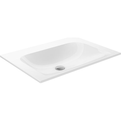 KEUCO X-LINE lavabo empotrado de cerámica, 655x17x494mm, sin (1/2)