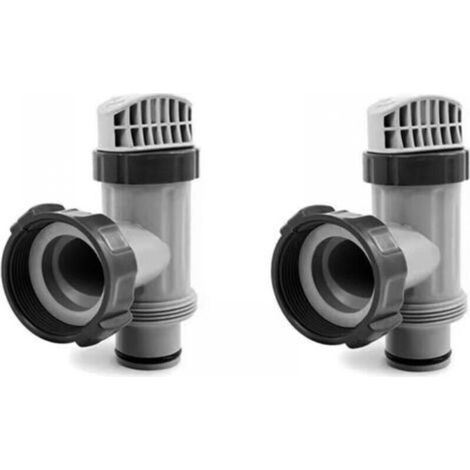 Paquete de 2 accesorios para piscina - Válvulas de pistón para piscina Intex - Válvula de cierre - 28635EG 28633EG y manguera de piscina - Piezas de repuesto para (1/5)