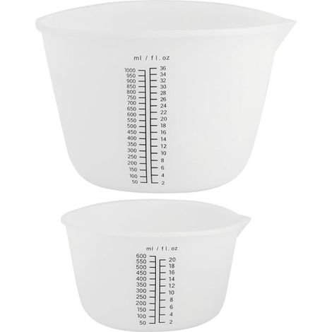 Silicone Measuring Cup Graduated Measuring Cup Epoxy Resin Spout Casting Laboratory (1/5)