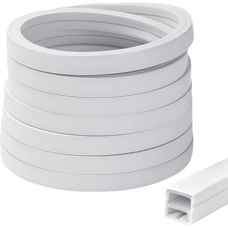 Silicone LED Profile Waterproof 12 x 12 mm for LED Strips up to 9 mm Diffuser Shortening for Ceiling Wall TV Acoustic Panel White (1/5)