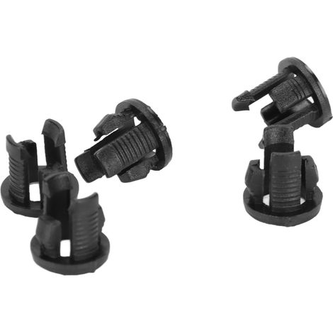 Lot de 200 supports de fixation pour LED en plastique, culot à diode, clip de montage, douille de panneau 5 mm, noir (1/5)
