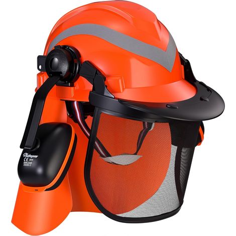 Casque de Sécurité Forestier pour Bûcheron – Protection Complète avec Visière Débroussailleuse et Anti-Bruit EN352-3, Certifié EN397/EN1731 – Idéal pour Tronçonnage et Débroussaillage (1/5)