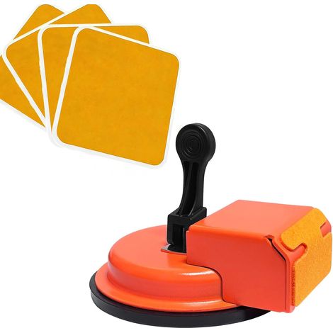 Outil de fixation pour crevasses de sol - Avec ventouses renforcées et coussinets adhésifs pour réparer les sols stratifiés, vinyles et bois - Kit de réparation durable, compact et efficace