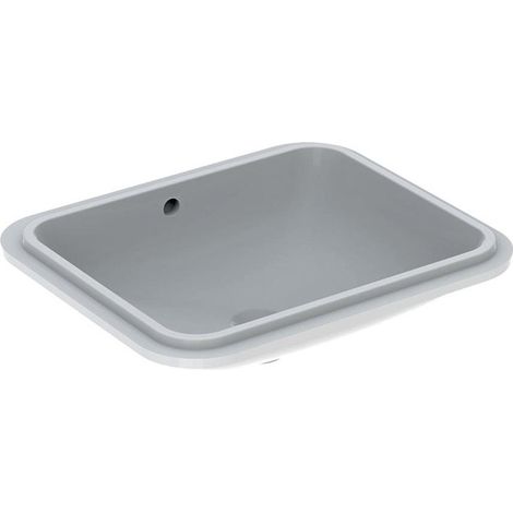 Lavabo sous plan VariForm rectangulaire 500x400mm sans trou de robinetterieavec trop plein blanc KT