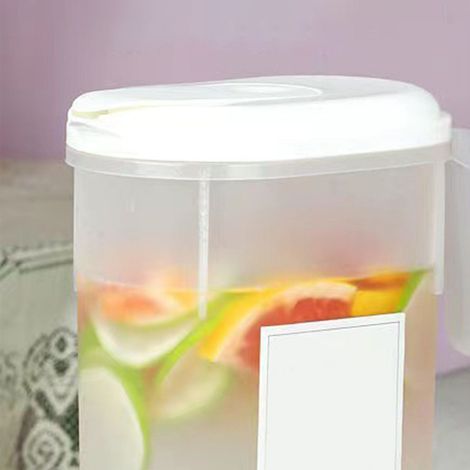 Réfrigérateur/pichet à eau froide de style japonais, grande capacité, gobelet en plastique ménager, théière, résistant aux hautes températures, stockage d'eau pour les boissons d'été et seau à eau fra (1/5)