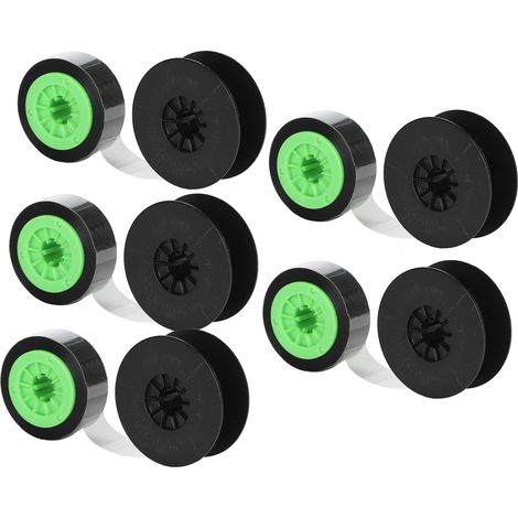 Lot de 5 rubans encreurs noir et vert pour imprimante LMIR300B 380E/390A/370A, gaine thermorétractable (1/5)