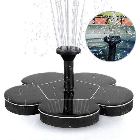 Fontaine solaire d'extérieur, pompe pour fontaine solaire, fontaine solaire pour jardin, abreuvoir à oiseaux ou bassin, fontaine solaire
