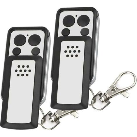 Télécommande 2 boutons pour moteurs portails Avidsen – Gris – Autonomie 2 ans – Référence 114253 (1/4)