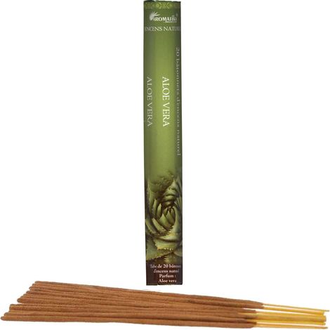 20 Bâtonnets d'encens aromatika senteur Aloé Vera (1/2)