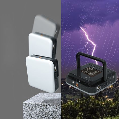 Lampe Camping 1000LM, 4Modes D'éclairage, Lampe Camping Rechargeable Etanche IP65 Pour Tente, Ouragan, Randonnée, Urgence, Panne, Travaux (1/4)