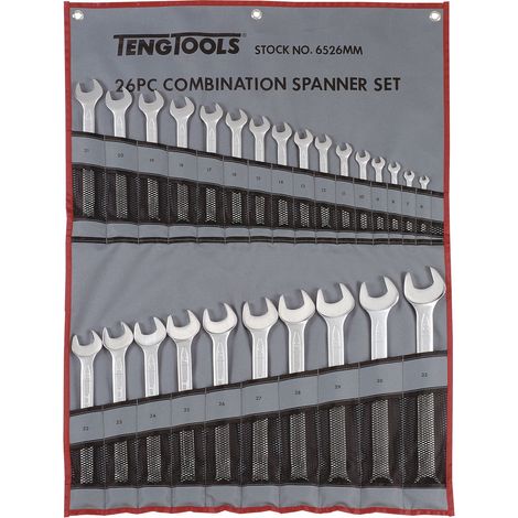 Jeu de 26 clés mixtes de 6 à 32 mm Teng Tools 6526MM