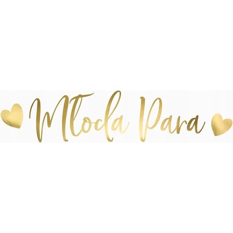 Targa automobilistica "Giovane coppia", oro, 52x11,5 (1/2)