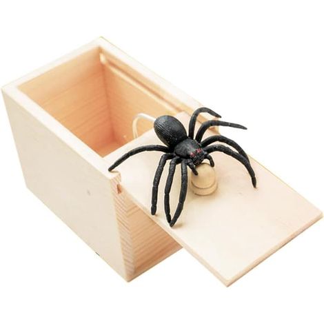Mini boîte de jeu d'imitation - Cadeau blague réutilisable pour Halloween et les anniversaires, amusement inoffensif avec des jouets en caoutchouc (1/5)