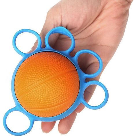 Handtrainer Doigt Ballon à la Main,les Balles de practice,Griffbälle,Main Trainingsgerä Antistressbälle,Main Thérapie Balles de practice Doigt Tonique Soulage le Stress (orange) (1/5)