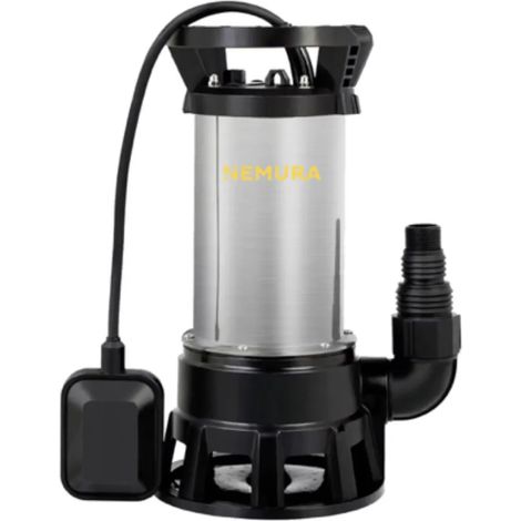 Pompe vide cave eaux chargées Inox 1100W Nemura 20 000 L/h