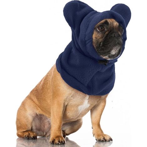 Gorro para perros, cálido y transpirable, adecuado para acampar, hacer senderismo y otras actividades al aire libre en clima frío, negro, talla S (1/5)
