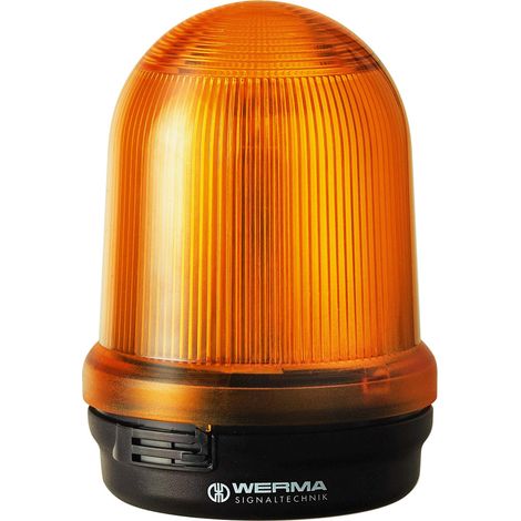 Werma Signaltechnik Signalleuchte 826.300.00 826.300.00 Gelb Dauerlicht 12 V/AC, 12 V/DC, 24 V/AC,